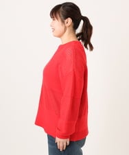 OLFCD03074 eur3(エウルキューブ) 【大きいサイズ/a.v.v×eur3】メッシュニット レッド(05)