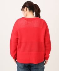 OLFCD03074 eur3(エウルキューブ) 【大きいサイズ/a.v.v×eur3】メッシュニット レッド(05)