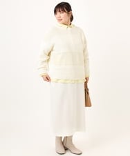 OLFCD03074 eur3(エウルキューブ) 【大きいサイズ/a.v.v×eur3】メッシュニット アイボリー(80)