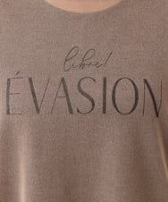 OLFHD07069 eur3(エウルキューブ) 【大きいサイズ/a.v.v×eur3】シア―ロゴプリントニット モカ
