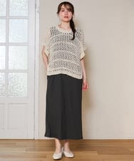 OLFHD08089 eur3(エウルキューブ) 【大きいサイズ】テープヤーンベスト ベージュ