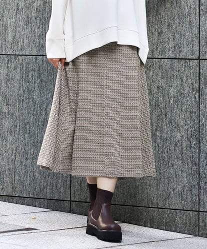 OLHAA11129 eur3 【大きいサイズ】ツイードAラインスカート