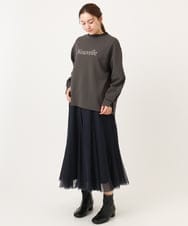 OLHBD09119 eur3(エウルキューブ) 【大きいサイズ】チュールスカート ネイビー(57)
