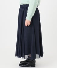 OLHBD09119 eur3(エウルキューブ) 【大きいサイズ】チュールスカート ネイビー(57)