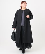 OLHBD09119 eur3(エウルキューブ) 【大きいサイズ】チュールスカート ブラック(94)