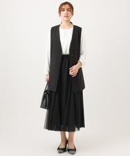 OLHBD09119 eur3(エウルキューブ) 【大きいサイズ】チュールスカート ブラック(94)