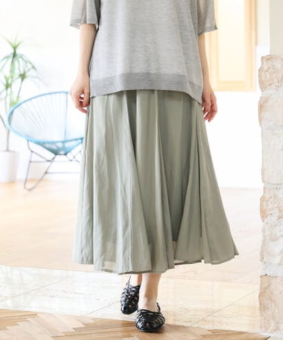 OLHHD07089  【大きいサイズ/a.v.v×eur3】シア―フレアスカート