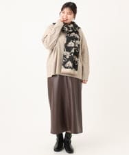 OLHLA05119 eur3(エウルキューブ) 【大きいサイズ】フェイクレザースカート ダークブラウン(87)