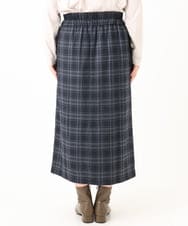 OLHLA06129 eur3(エウルキューブ) 【大きいサイズ】チェックタイトスカート ネイビー(57)