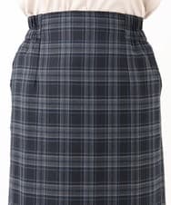 OLHLA06129 eur3(エウルキューブ) 【大きいサイズ】チェックタイトスカート ネイビー(57)