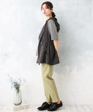 OLJFD11099 eur3(エウルキューブ) 【大きいサイズ】フーディ―ジレ ダークグレー