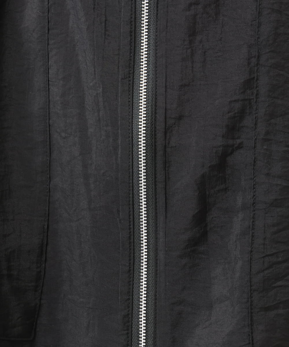 OLJFD11099 eur3(エウルキューブ) 【大きいサイズ】フーディ―ジレ ブラック