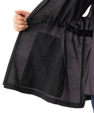 OLJFD11099 eur3(エウルキューブ) 【大きいサイズ】フーディ―ジレ ブラック