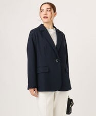 OLJLA08169 eur3(エウルキューブ) 【大きいサイズ】テーラードジャケット ネイビー(57)