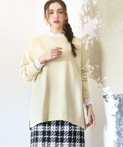 OLKAD25069 eur3 【大きいサイズ】もちもちジャージープルオーバー
