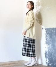 OLKAD25069 eur3(エウルキューブ) 【大きいサイズ】もちもちジャージープルオーバー ライトイエロー(20)