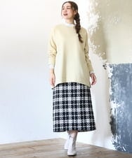 OLKAD25069 eur3(エウルキューブ) 【大きいサイズ】もちもちジャージープルオーバー ライトイエロー(20)