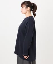 OLKAD25069 eur3(エウルキューブ) 【大きいサイズ】もちもちジャージープルオーバー ネイビー(57)