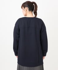 OLKAD25069 eur3(エウルキューブ) 【大きいサイズ】もちもちジャージープルオーバー ネイビー(57)