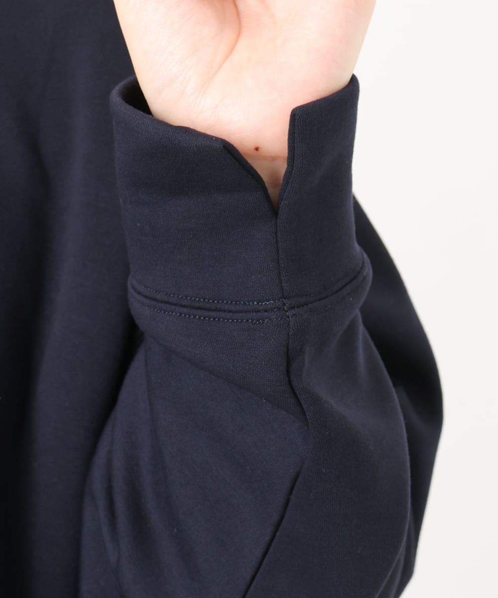 OLKAD25069 eur3(エウルキューブ) 【大きいサイズ】もちもちジャージープルオーバー ネイビー(57)
