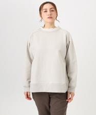 OLKBD32069 eur3(エウルキューブ) 【大きいサイズ/a.v.v×eur3】ラメ裏起毛スウェットプルオーバー グレージュ(89)