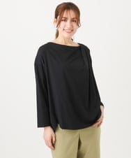 OLKED09069 eur3(エウルキューブ) 【大きいサイズ】ドレープネックトップス ブラック