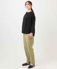 OLKED09069 eur3(エウルキューブ) 【大きいサイズ】ドレープネックトップス ブラック