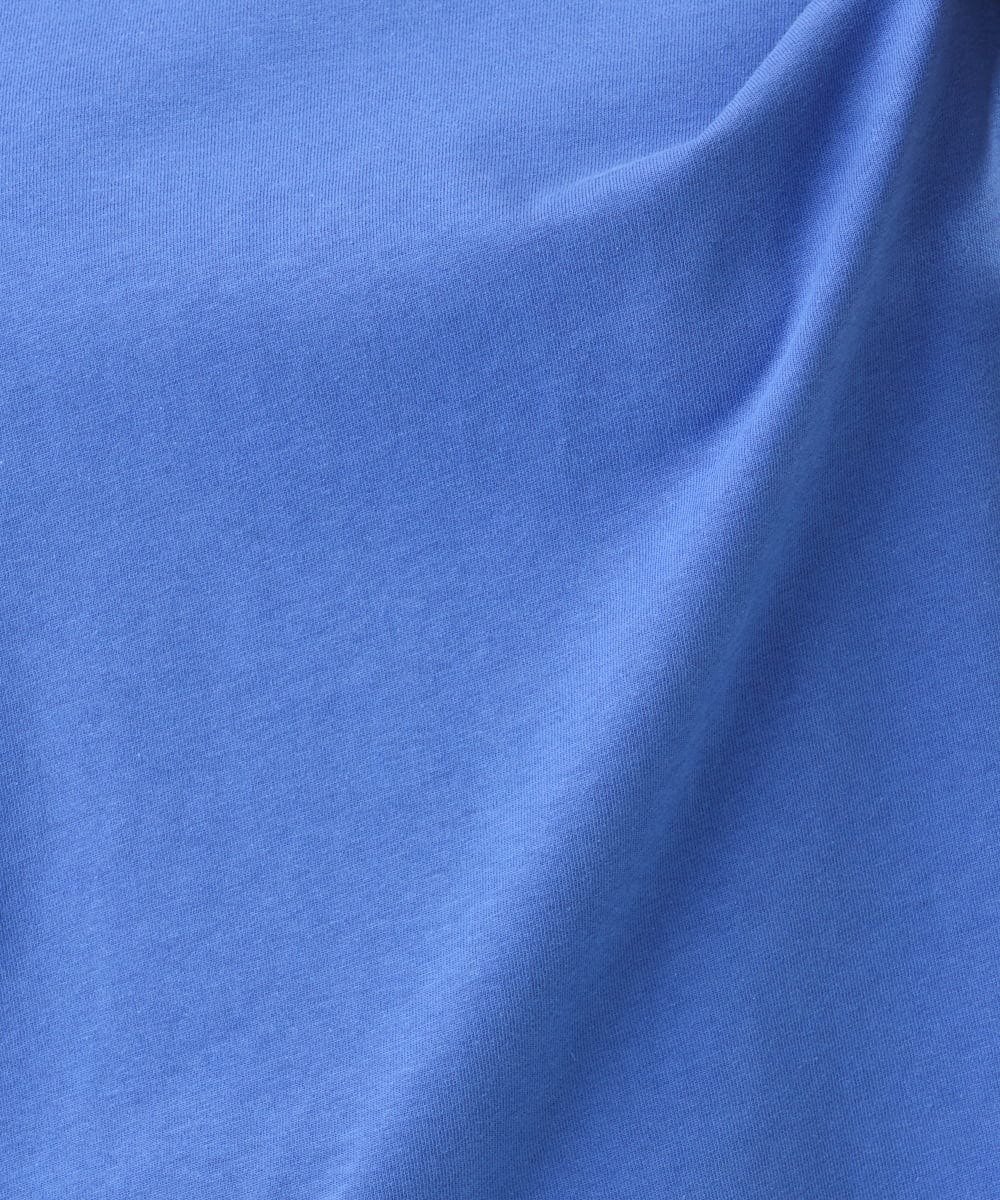 OLKFD12039 eur3(エウルキューブ) 【大きいサイズ/接触冷感/UVカット】ドロップショルダーコットンTシャツ ブルー