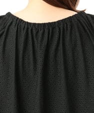 OLKFD20089 eur3(エウルキューブ) 【大きいサイズ】アイレットジャージートップス ブラック