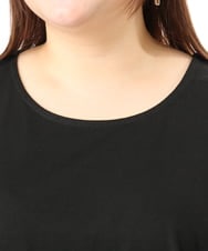 OLKFD40049 eur3(エウルキューブ) 【大きいサイズ】裾シフォンタンクトップ ブラック