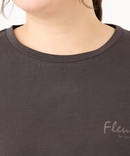 OLKID46069 eur3(エウルキューブ) 【大きいサイズ】バックフレアロゴTシャツ ダークグレー