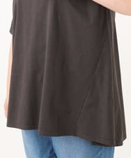 OLKID46069 eur3(エウルキューブ) 【大きいサイズ】バックフレアロゴTシャツ ダークグレー