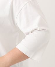 OLKJD05069 eur3(エウルキューブ) 【大きいサイズ】ドロップショルダーロゴTシャツ ホワイト