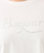 OLKJD05069 eur3(エウルキューブ) 【大きいサイズ】ドロップショルダーロゴTシャツ ホワイト