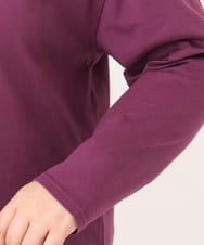 OLKKD09064 eur3(エウルキューブ) 【大きいサイズ】ドロップショルダーロゴTシャツ ワイン