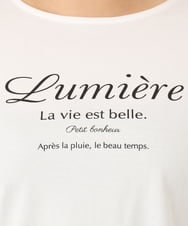 OLKKD09064 eur3(エウルキューブ) 【大きいサイズ】ドロップショルダーロゴTシャツ ホワイト