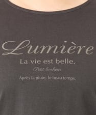OLKKD09064 eur3(エウルキューブ) 【大きいサイズ】ドロップショルダーロゴTシャツ ダークグレー