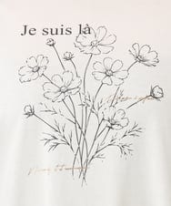 OLKKD10064 eur3(エウルキューブ) 【大きいサイズ】プリント長袖Tシャツ ホワイト