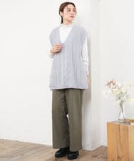 OLKLD17054 eur3(エウルキューブ) 【大きいサイズ】レースコンビトップス ホワイト