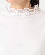 OLKLD17054 eur3(エウルキューブ) 【大きいサイズ】レースコンビトップス ホワイト