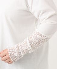 OLKLD17054 eur3(エウルキューブ) 【大きいサイズ】レースコンビトップス ホワイト