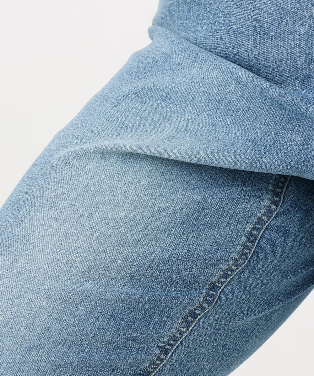 OLLAD24109 eur3(エウルキューブ) 【大きいサイズ】ストレートデニムパンツ ブルー(55)