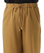 OLLFD18099 eur3(エウルキューブ) 【大きいサイズ】ストレッチワイドイージーパンツ キャメル