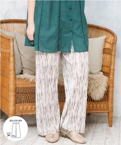 OLLFD19099 eur3 【大きいサイズ/セルフカット可】プリーツパンツ