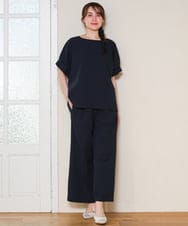 OLLHD22099 eur3(エウルキューブ) 【大きいサイズ/吸水速乾】ドライタッチサッカーワイドパンツ ネイビー
