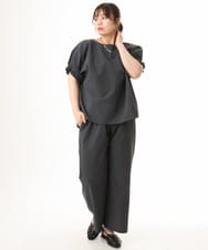 OLLHD22099 eur3(エウルキューブ) 【大きいサイズ/吸水速乾】ドライタッチサッカーワイドパンツ グレー