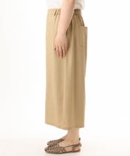 OLLHD30119 eur3(エウルキューブ) 【大きいサイズ/接触冷感】クロップドワイドパンツ ベージュ