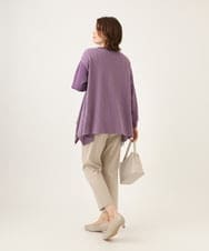 OLLKD08089 eur3(エウルキューブ) 【シリーズ累計販売2万枚！/大きいサイズ】さらさらストレッチカットレングステーパードパンツ グレージュ