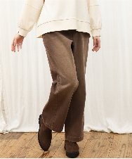 OLLKD13109 eur3(エウルキューブ) 【大きいサイズ/洗える】カラーストレッチデニム ダークブラウン
