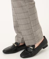OLLLA10099 eur3(エウルキューブ) 【大きいサイズ】ロイヤルヒート裏起毛テーパードパンツ ライトグレー(91)